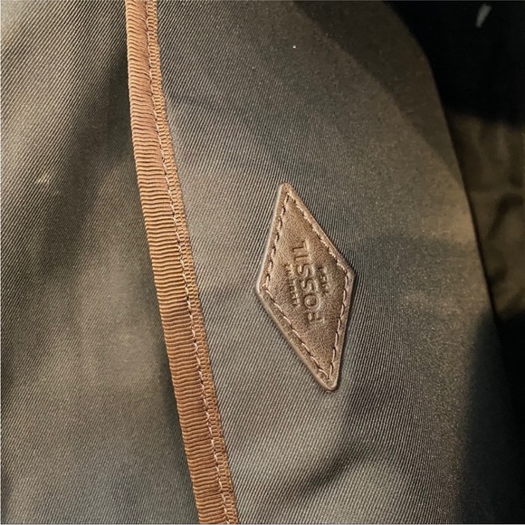 Fossil Brown canvas material messenger bag - Picture 5 of 8